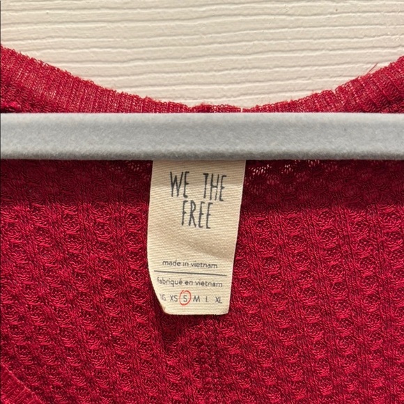 We The Free Red Long Sleeve Top - Picture 3 of 10